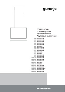 Manuál Gorenje WHI621E3B Odsavač par