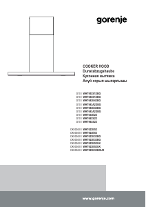 Manuál Gorenje WHT651S1XBG Odsavač par