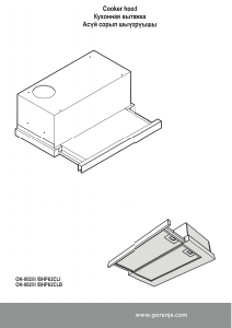 Manual Gorenje BHP62CLI Hotă