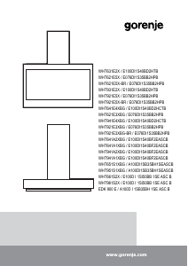 Наръчник Gorenje WHT941A2XBG Аспиратор