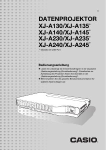 Bedienungsanleitung Casio XJ-A130 Projektor