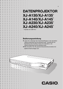 Bedienungsanleitung Casio XJ-A145 Projektor