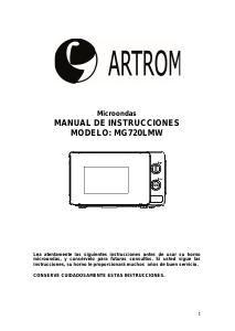 Manual de uso Artrom MG720LMW Microondas