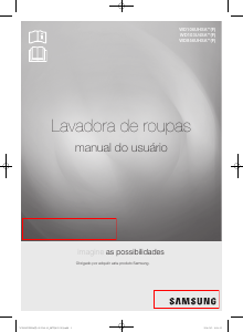 Manual Samsung WD106UHSAWQF Máquina de lavar roupa