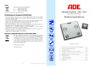 Manual ADE BA 1205 Carlotta Scale
