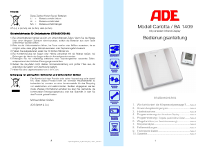 Manual de uso ADE BA 1409 Carlotta Báscula