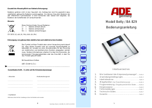 Manuale ADE BA 829 Betty Bilancia