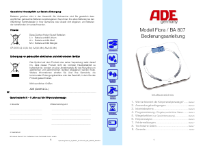 Manual ADE BA 807 Flora Scale