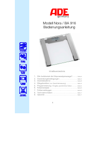 Manual ADE BA 916 Nora Scale