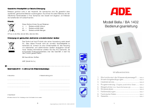 Bedienungsanleitung ADE BA 1402 Bella Waage