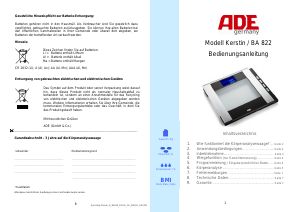 Manual ADE BA 822 Kerstin Scale