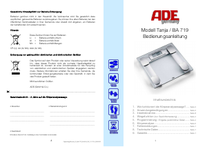 Manual ADE BA 719 Tanja Scale