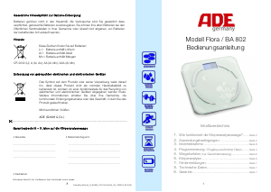 Manual ADE BA 802 Flora Scale