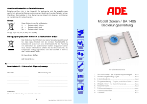 Manual ADE BA 1405 Doreen Scale