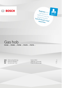 Bedienungsanleitung Bosch PGP6B2B80 Kochfeld