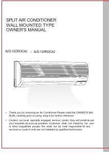 Manual Galanz AUS-12HR53CA2 Air Conditioner