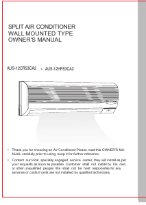 Handleiding Galanz AUS-12HR53CA2 Airconditioner