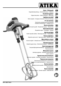 Manual Atika RW 1800 Twin Amestecator de ciment