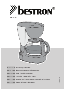 Manual Bestron ACM16 Coffee Machine