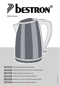 Manual de uso Bestron DWK1000LM Máquina de café
