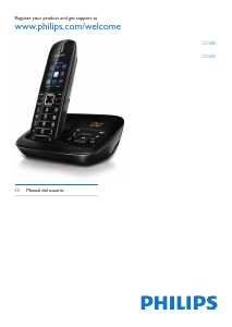 Manual de uso Philips CD6801B Teléfono inalámbrico