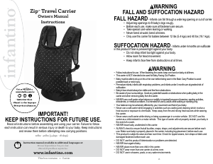 Manual Infantino Zip Baby Carrier