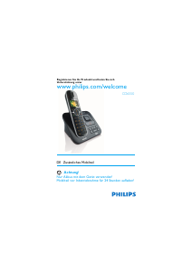 Bedienungsanleitung Philips CD6550B Schnurlose telefon