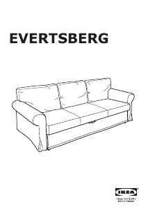 Bedienungsanleitung IKEA EVERTSBERG Schlafsofa