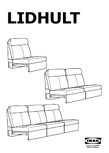 Manuál IKEA LIDHULT Křeslo