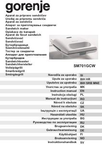 Manuál Gorenje SM701GCW Kontaktní gril