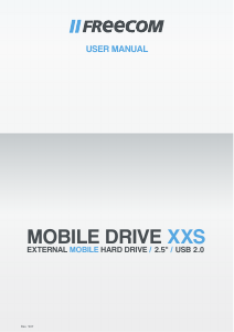Manual Freecom Mobile Drive XXS 2.0 Hard Disk Drive