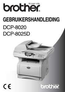 Handleiding Brother DCP-8020 Multifunctional printer