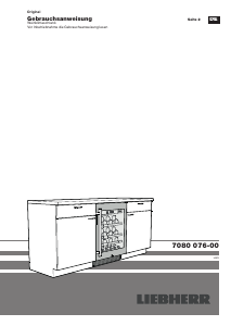 Bedienungsanleitung Liebherr UWKes 1752 Weinklimaschrank