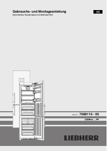 Bedienungsanleitung Liebherr CBNPes 4878 Kühl-gefrierkombination