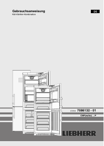 Bedienungsanleitung Liebherr CNPes 4868 Kühl-gefrierkombination