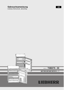 Bedienungsanleitung Liebherr UK 1720 Kühlschrank