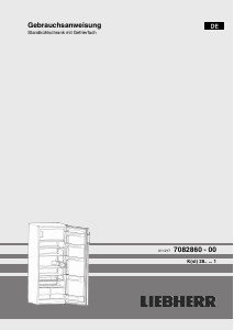 Bedienungsanleitung Liebherr K 2814 Kühlschrank