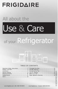 Manual Frigidaire FPGU19F8TF Refrigerator