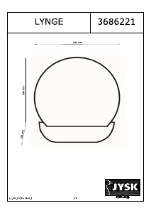 Mode d’emploi JYSK Lynge Miroir