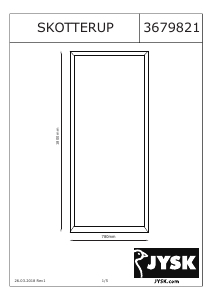 Handleiding JYSK Skotterup Spiegel