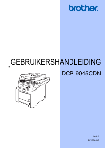 Handleiding Brother DCP-9045CDN Multifunctional printer