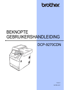 Handleiding Brother DCP-9270CDN Multifunctional printer