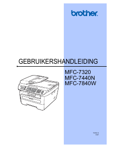 Handleiding Brother MFC-7320 Multifunctional printer