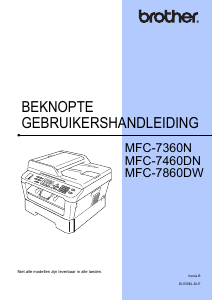 Handleiding Brother MFC-7460DN Multifunctional printer