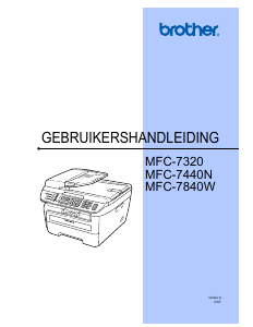 Handleiding Brother MFC-7840W Multifunctional printer