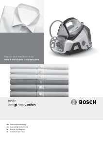 Manual Bosch TDS8030DE Iron