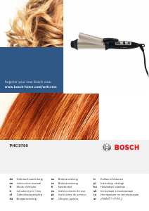 Kullanım kılavuzu Bosch PHA9760 Saç şekillendirici