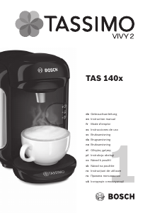 Manual de uso Bosch TAS1407 Máquina de café