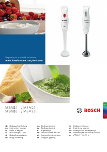 Manual Bosch MSM2413V Hand Blender