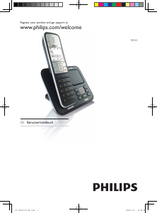 Bedienungsanleitung Philips SE5652B Schnurlose telefon